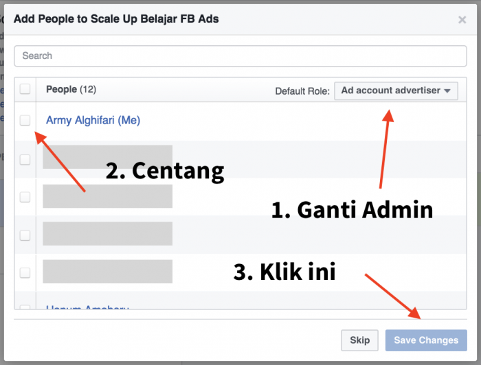 mengatur orang dalam business manager facebook ads
